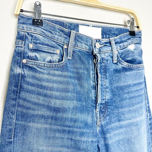 Mother Superior Tom Cat Playing with Scissors Medium Wash Distressed Jeans 27 - Picture 4 of 10